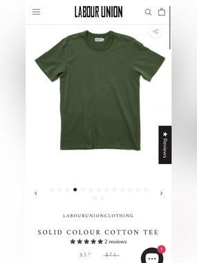 Olive Green Cotton Tee